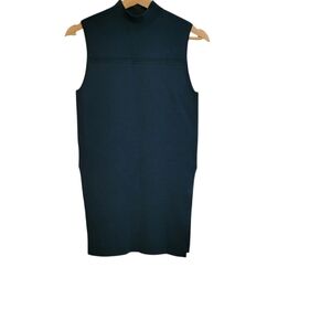 Theory Forest Green Ponte Knit Tunic Top